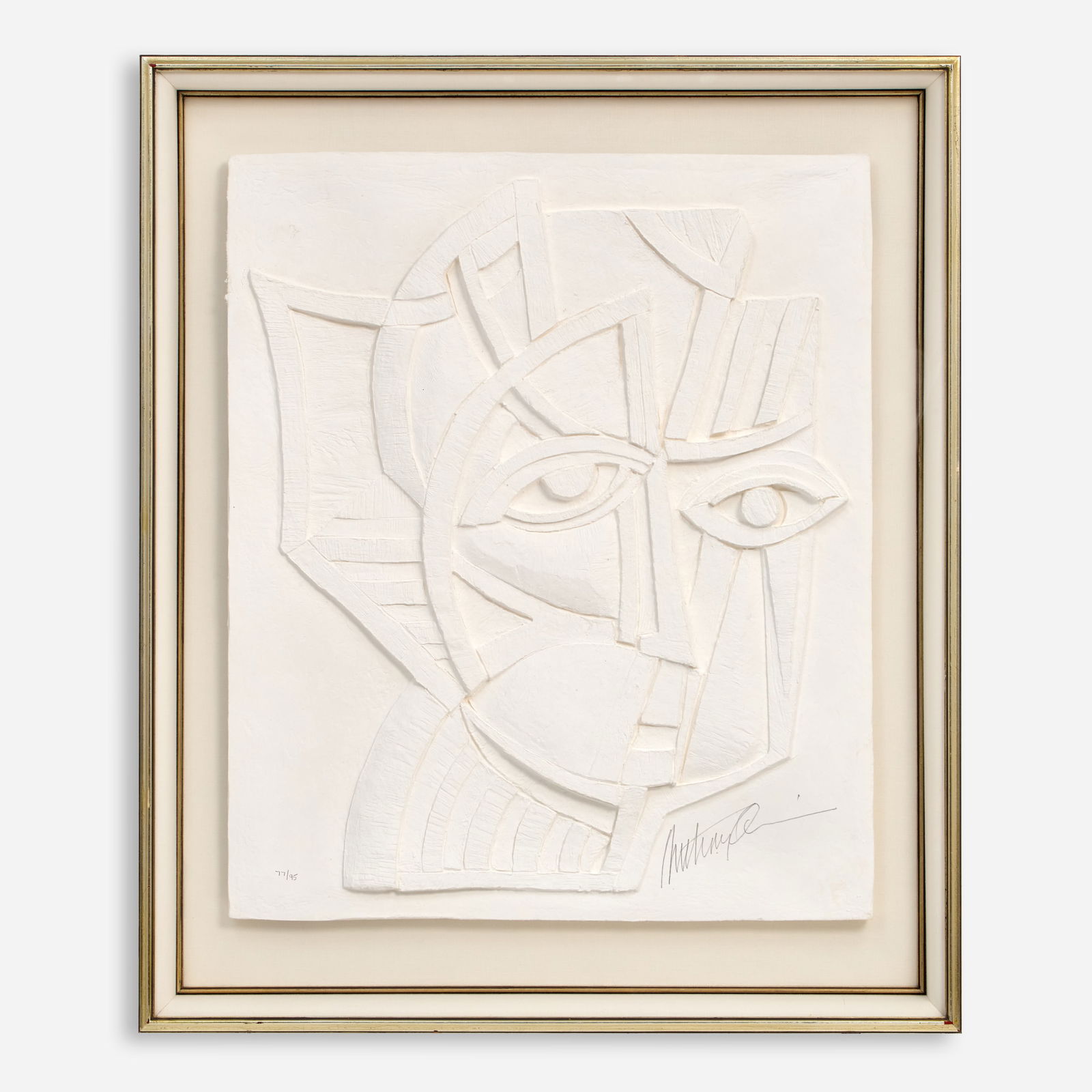 Anthony Quinn "Irene" Vellum Relief Sculpture (1984) (1 of 7)