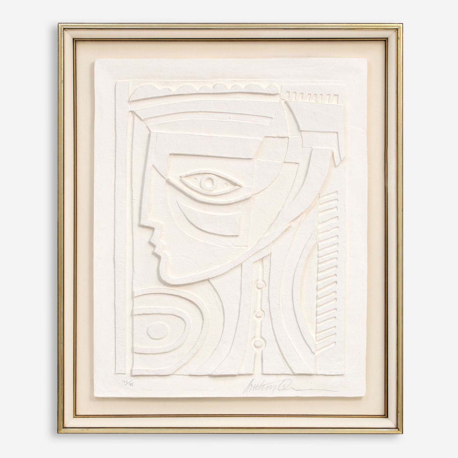 Anthony Quinn "Lady of Crete" Vellum Relief (1986) (1 of 7)