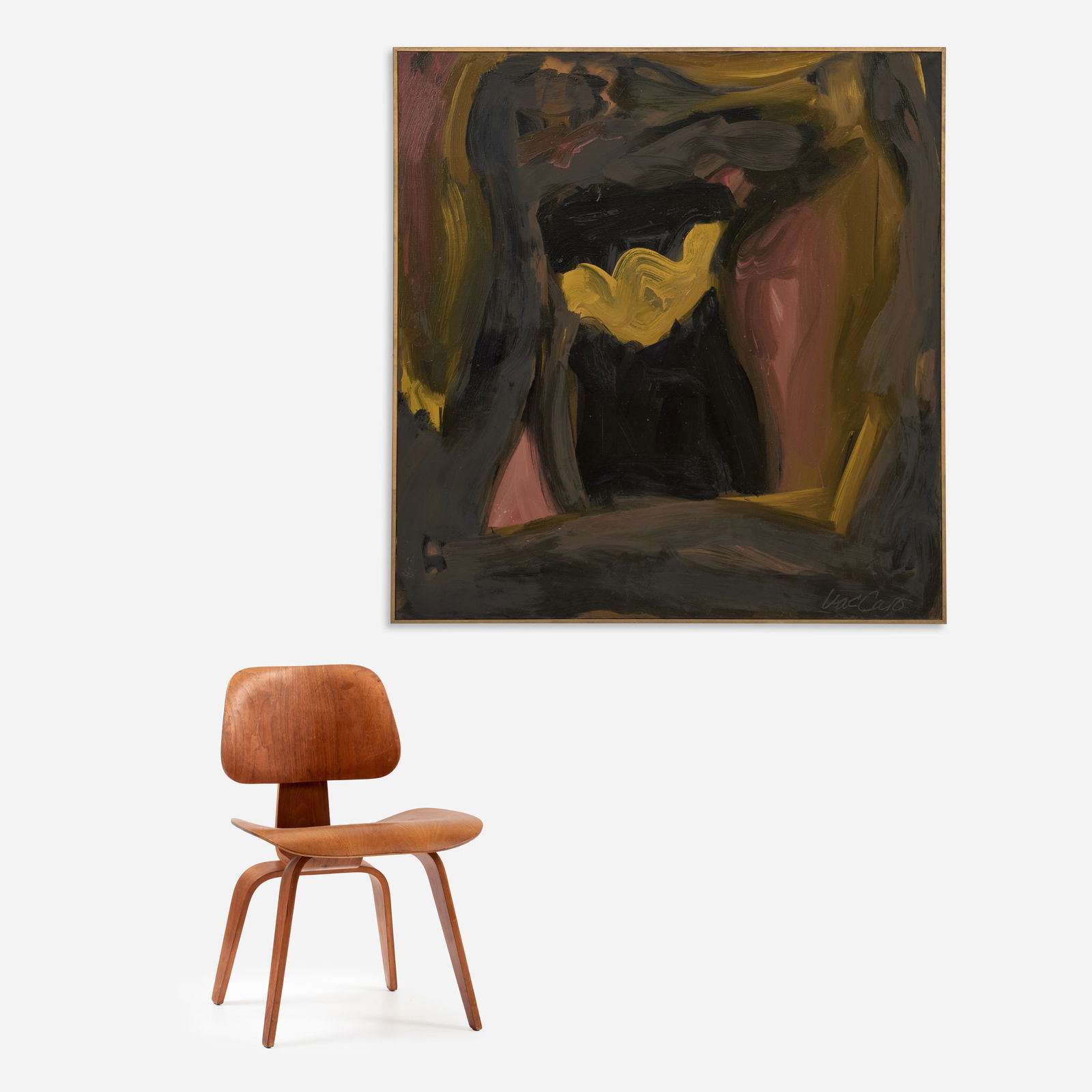 Nick Vaccaro Abstract Oil on Canvas (ca. 1960s) (1 of 6)