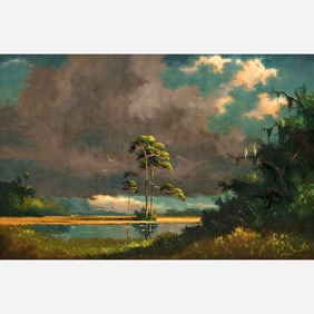 Harold Newton "Approaching Storm [Jumbo]" Oil on Upson Board
