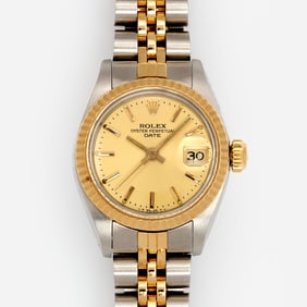 Rolex Oyster Perpetual Datejust Watch, 18k, Stainless, Serviced