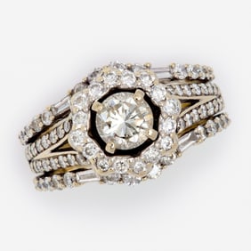 14k Diamond Ring Set, 2.34ctw, Sz. 7, Soldered