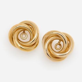 14k Love Knot Earrings Enhancers