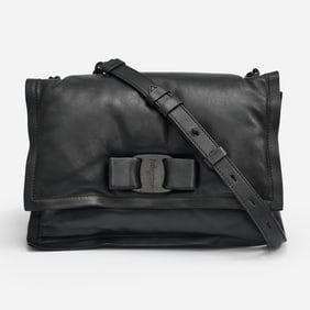 Salvatore Ferragamo Calfskin Viva Bow Shoulder Bag