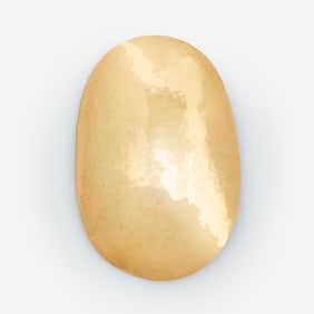 14k Oval Hammered Pin, 8.5dwt