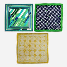 Vintage Silk Scarves: Christian Dior, Lanvin, and Lubin