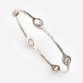 Ippolita 5-stone Quartz Bangle w/pouch #2