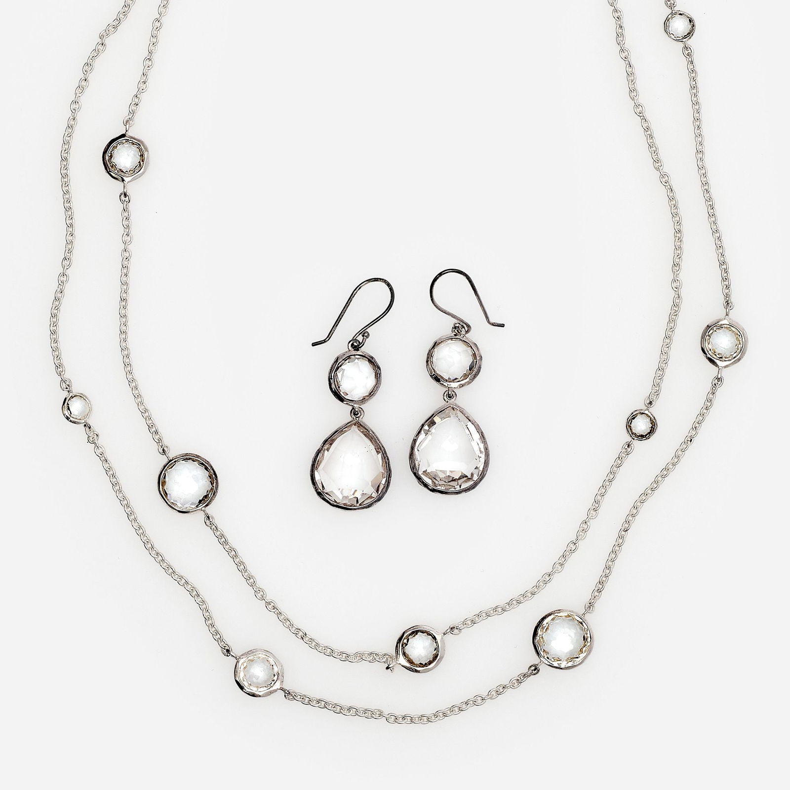 Ippolita Sterling Lollipop Rock Crystal Necklace + Earrings (1 of 7)