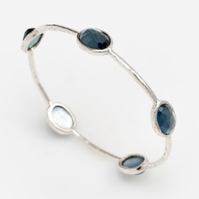 Ippolita Rock Candy Blue Quartz Sterling Bracelet w/pouch #1