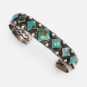 Sterling Turquoise Cuff Bracelet