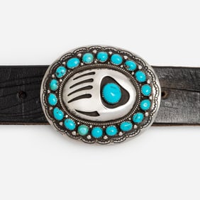 Wilbur Musket Navajo Shadowbox Bear Paw Belt