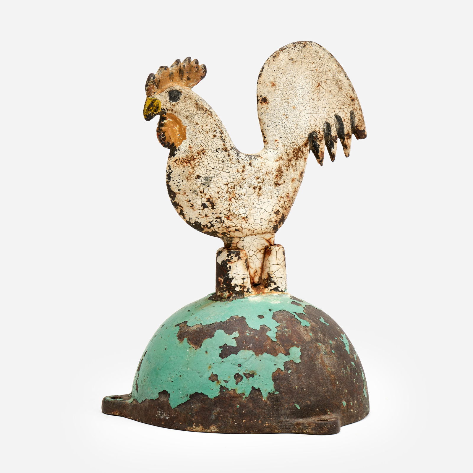 Elgin Cast Iron Rooster Windmill Weight (ca. Late 19th c.) (1 of 8)