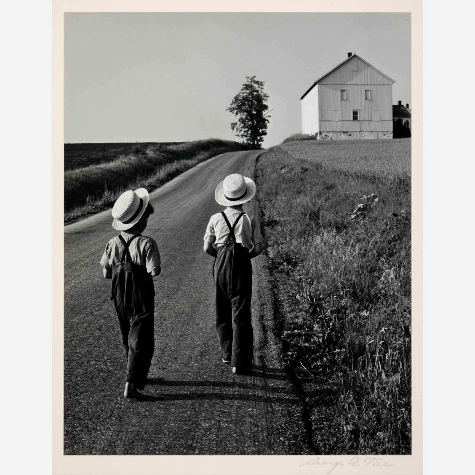 George A. Tice "Two Amish Boys, Lancaster, PA" Gelatin Silver Print (1962) (1 of 10)