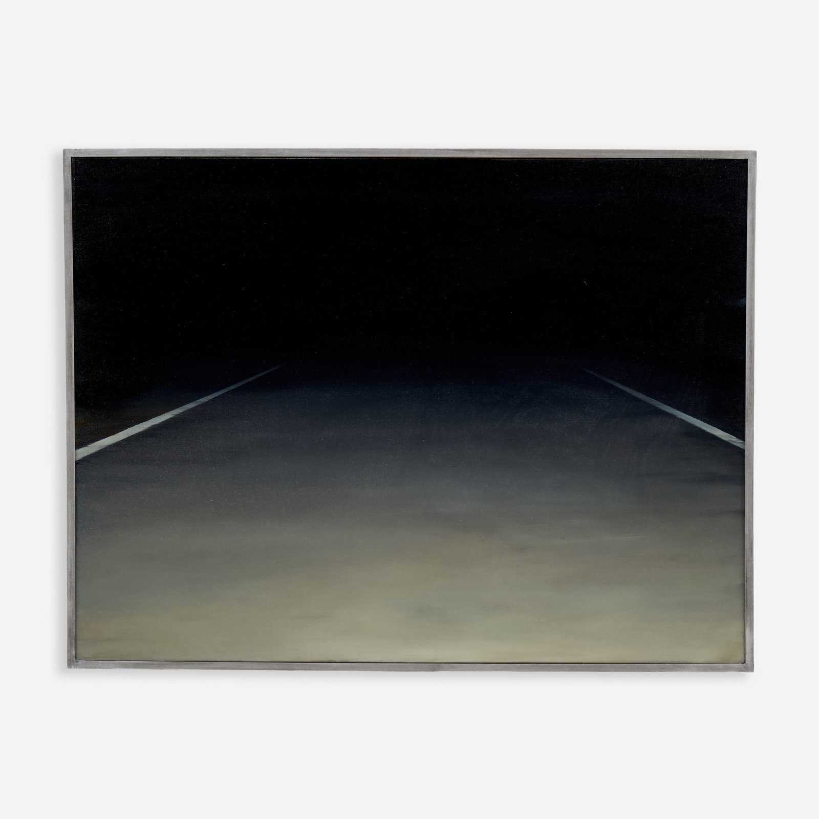 Davin Watne "Empty Road" Oil on Canvas (2010): Davin Watne (Missouri, b. 1972) Empty Road, 2010 Oil on canvas 30" x 40" Signed and dated to the reverse. The frame measures 31" x 41".