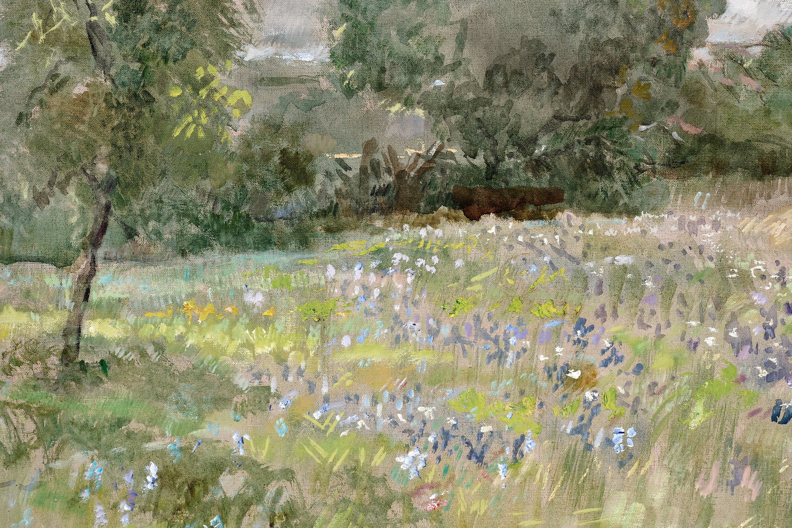 Robert Sudlow "Salado Bluebonnets" Oil on Canvas (1991) - 7