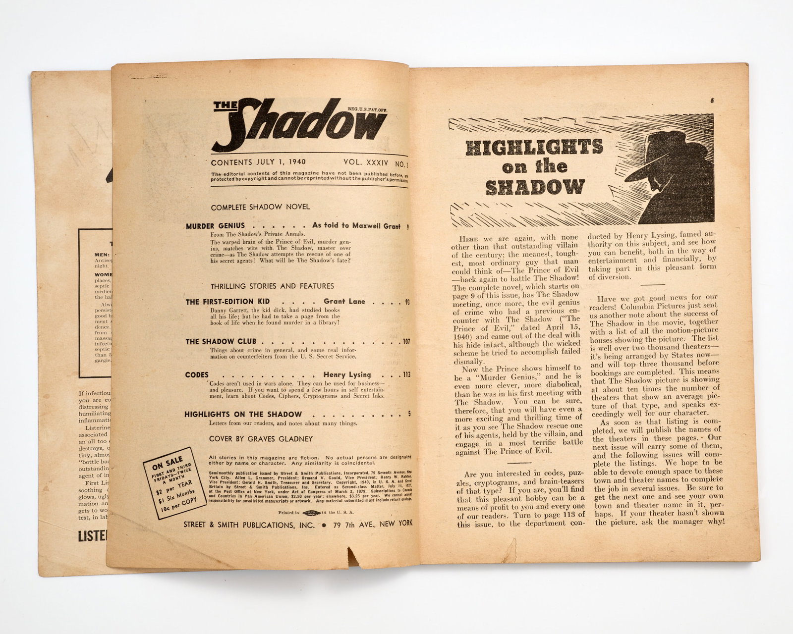 Shadow Pulp Magazines - 3 Issues (1940) - 5