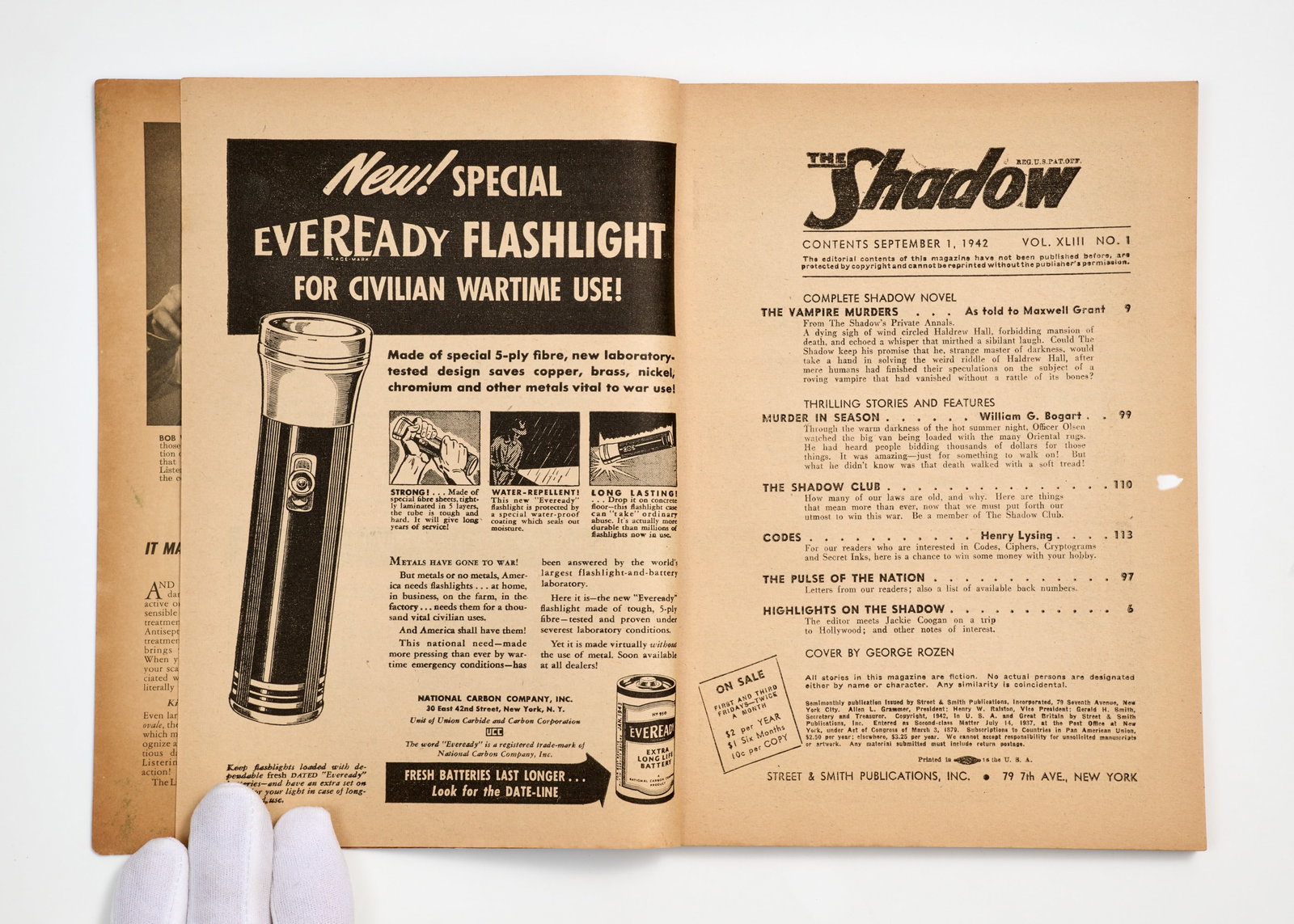 Shadow Pulp Magazines - 4 Issues (1942) - 8
