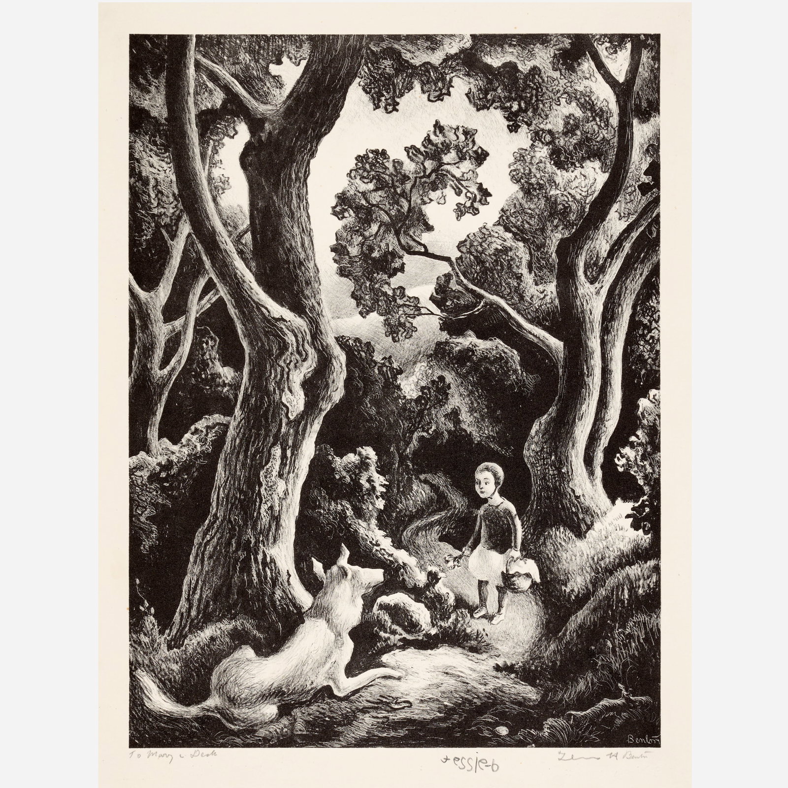 Thomas Hart Benton "Jessie and Jake" Lithograph (1942) (1 of 13)