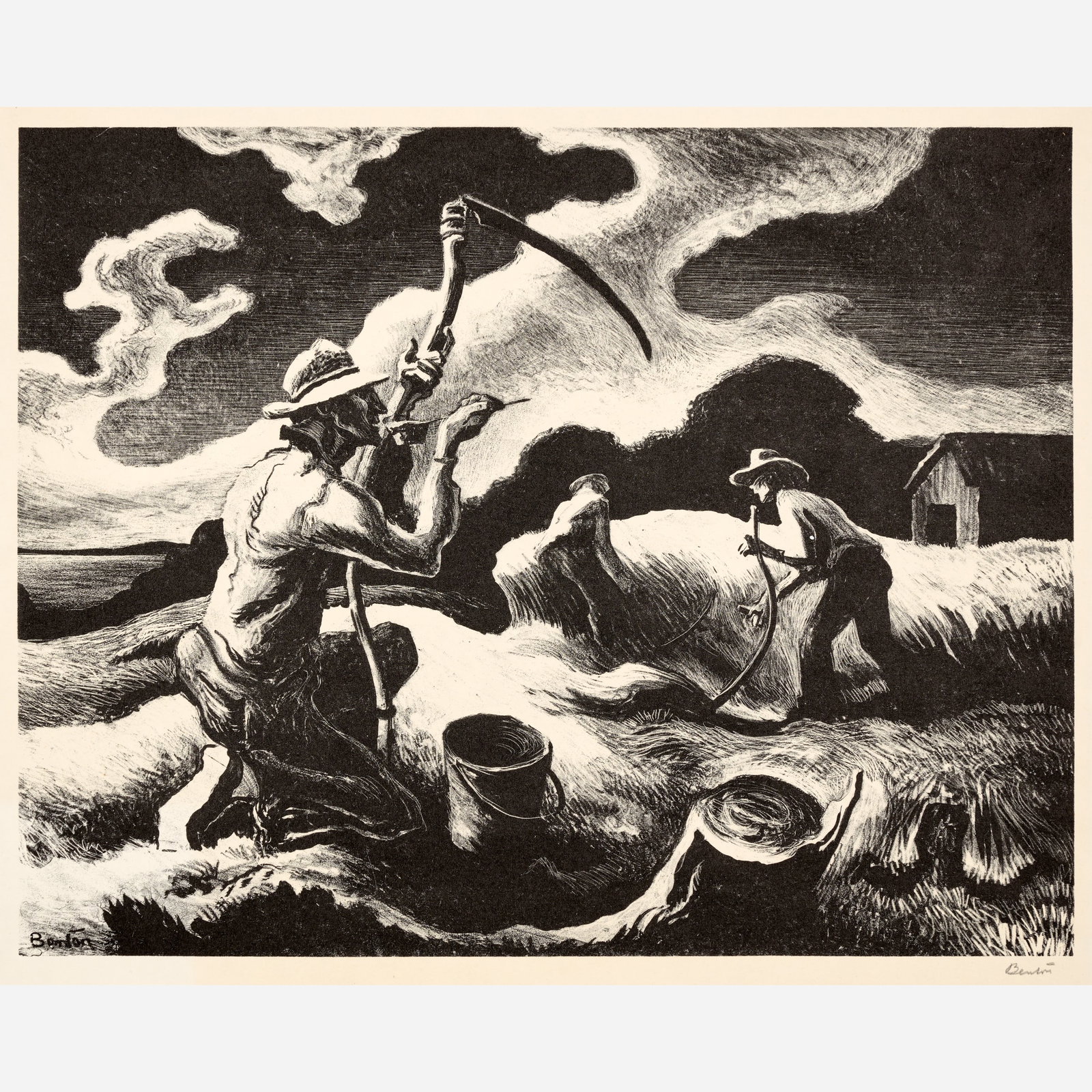 Thomas Hart Benton "Island Hay" Lithograph (1946) (1 of 11)