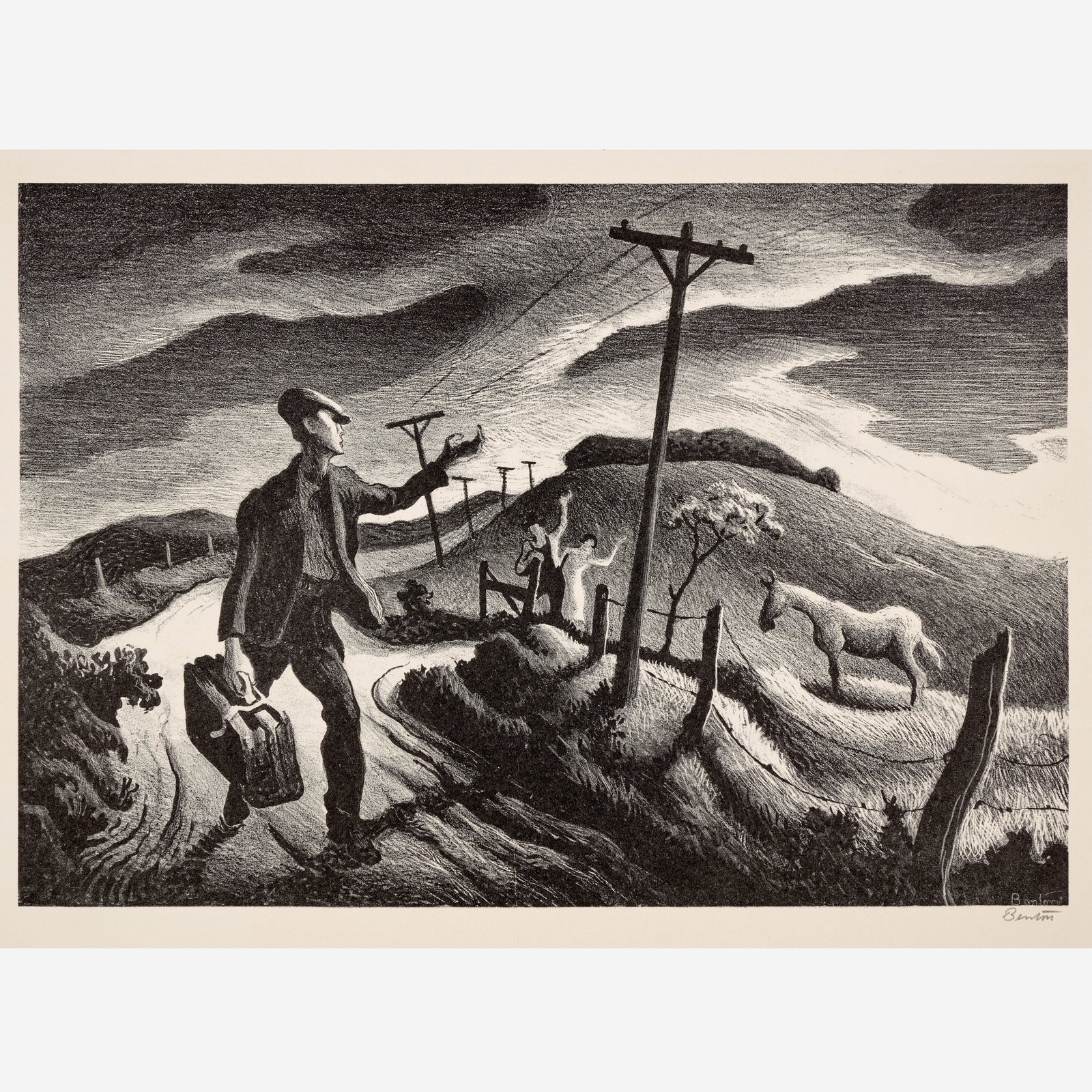 Thomas Hart Benton "The Boy" Lithograph (1948) (1 of 10)