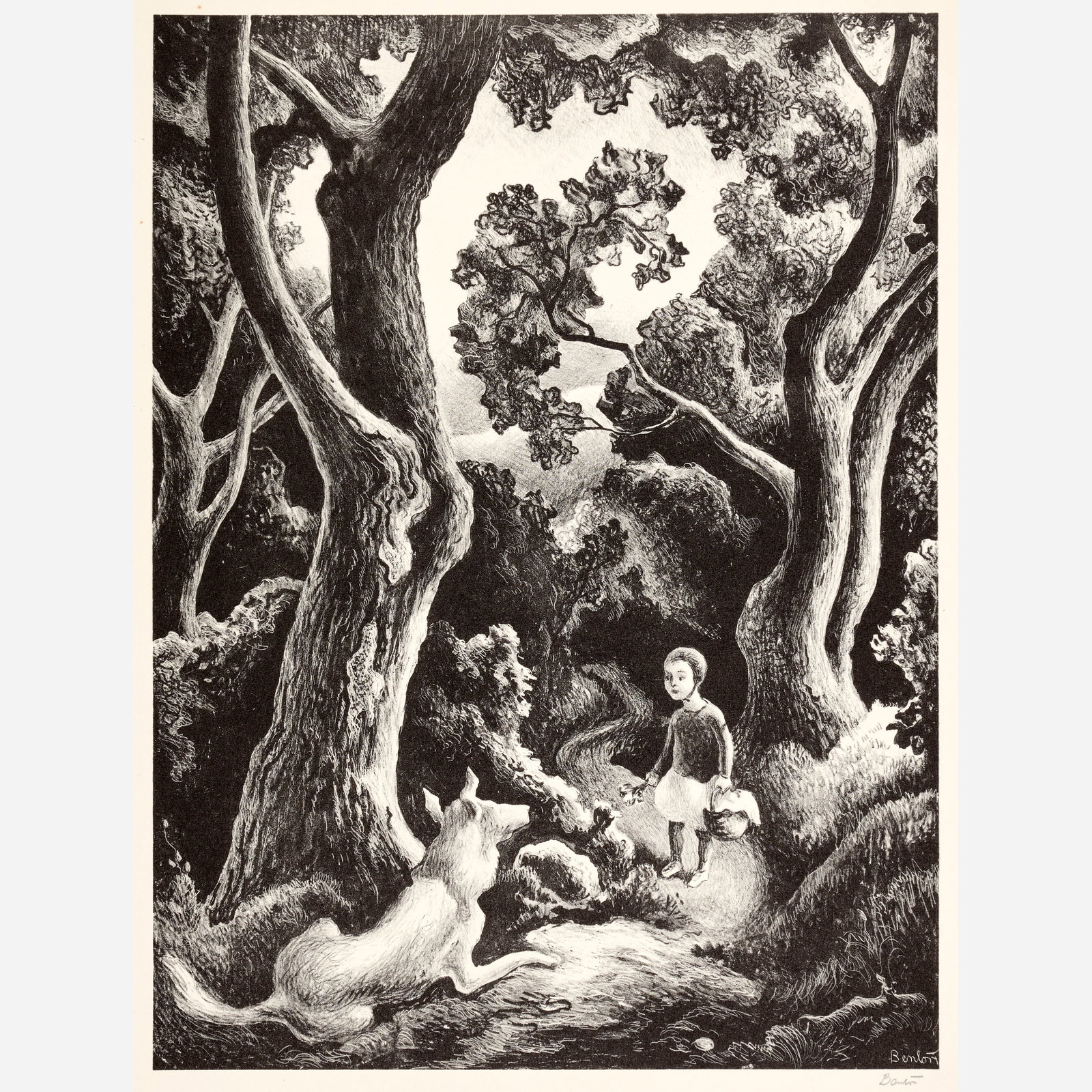 Thomas Hart Benton "Jessie and Jake" Lithograph (1942) (1 of 10)