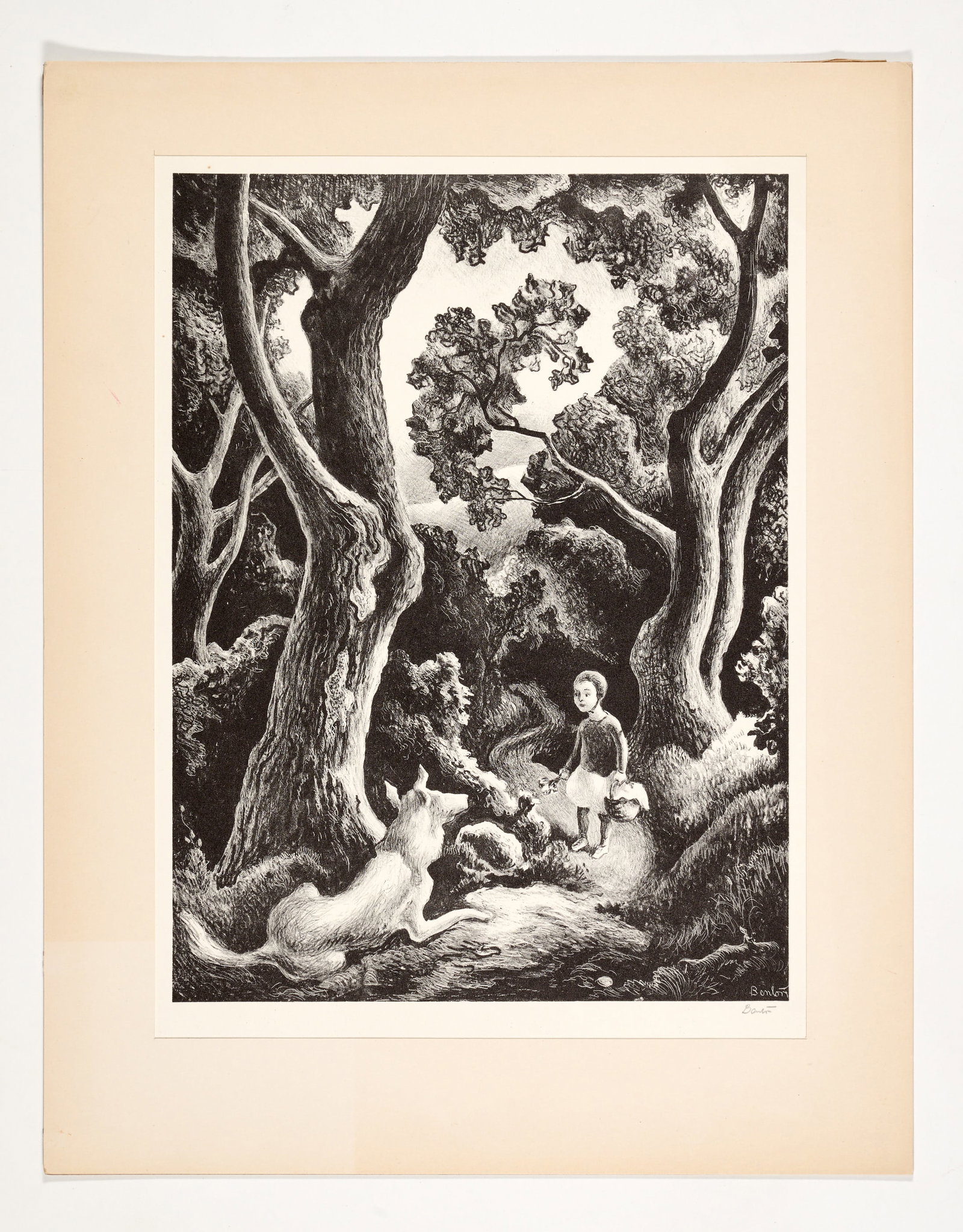 Thomas Hart Benton "Jessie and Jake" Lithograph (1942) - 2