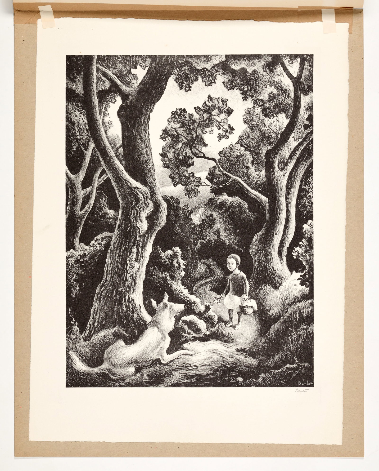 Thomas Hart Benton "Jessie and Jake" Lithograph (1942) - 9