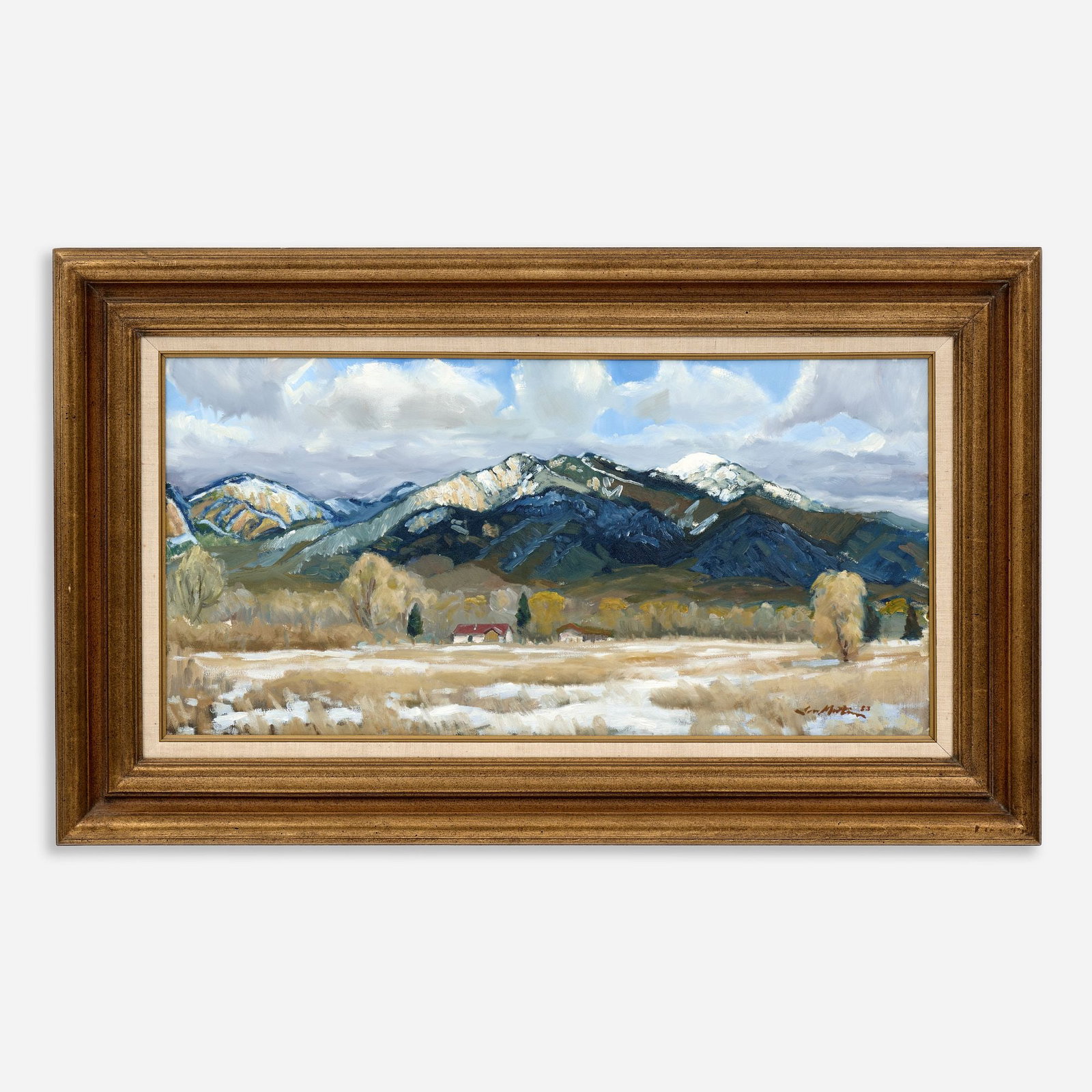Todd Matson "Ranchos Winter" Oil on Canvas (1983) (1 of 13)