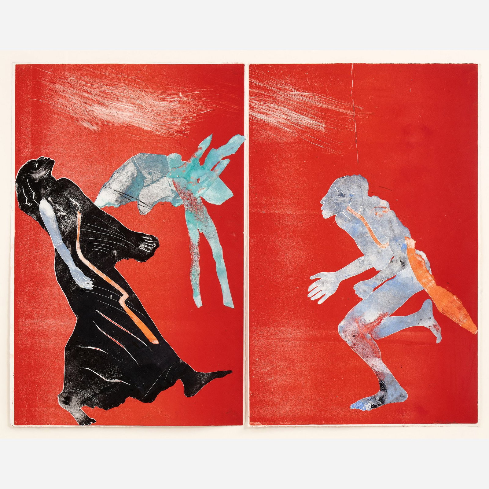 Mary Frank Monoprint Diptych (1 of 9)