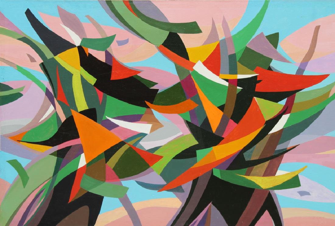 Large Abstract, "Fanfare" Andree Simon  (1896 - 1981) (1 of 4)