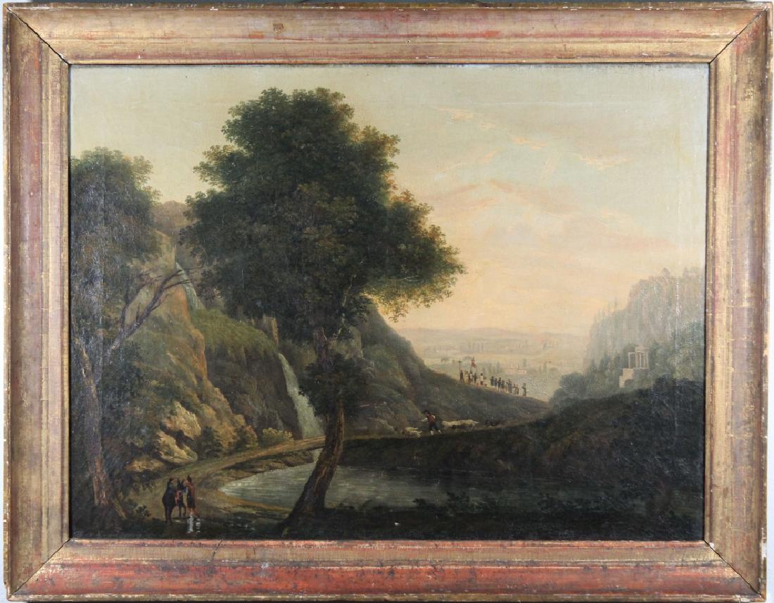 Fine 18th C. Old Master Landscape w/ Figures (1 of 10)