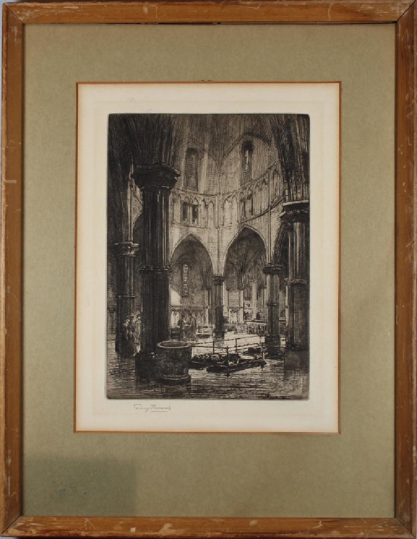 Percy Thomas (1846 - 1922) "The Round Church" (1 of 4)