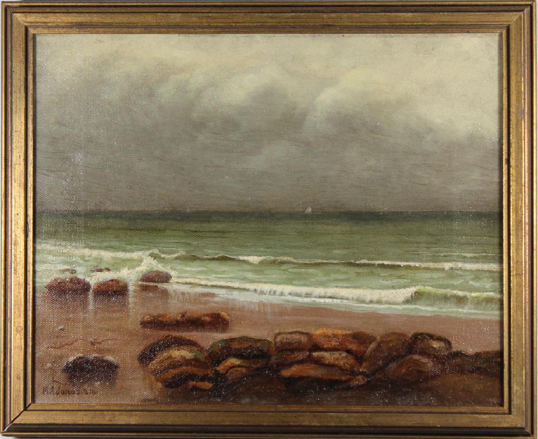 Signed, 1814 American School Coastal Seascape (1 of 4)