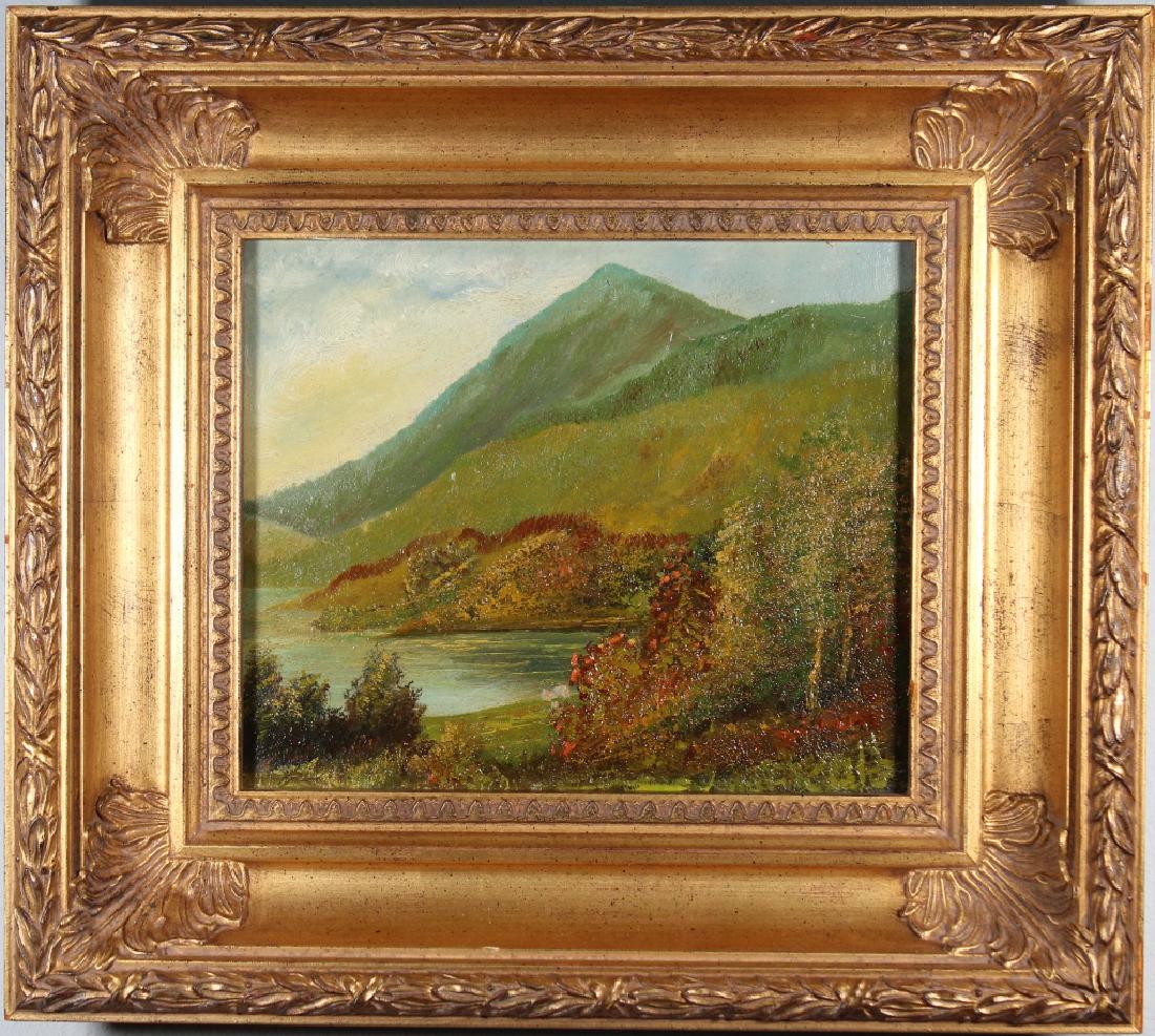 Antique American School Mountain Lake Landscape (1 of 3)