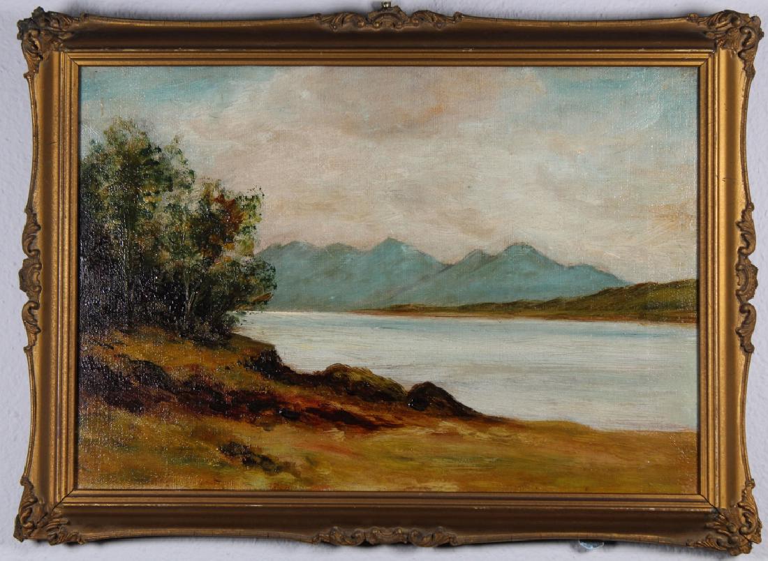 Hudson River School, 19th C. Painting of Mountain (1 of 3)