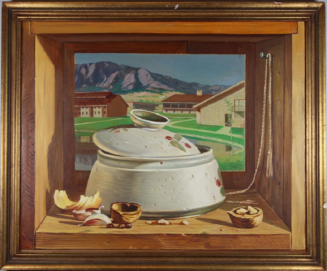 American School, Trompe-l'oeil Painting (1 of 3)