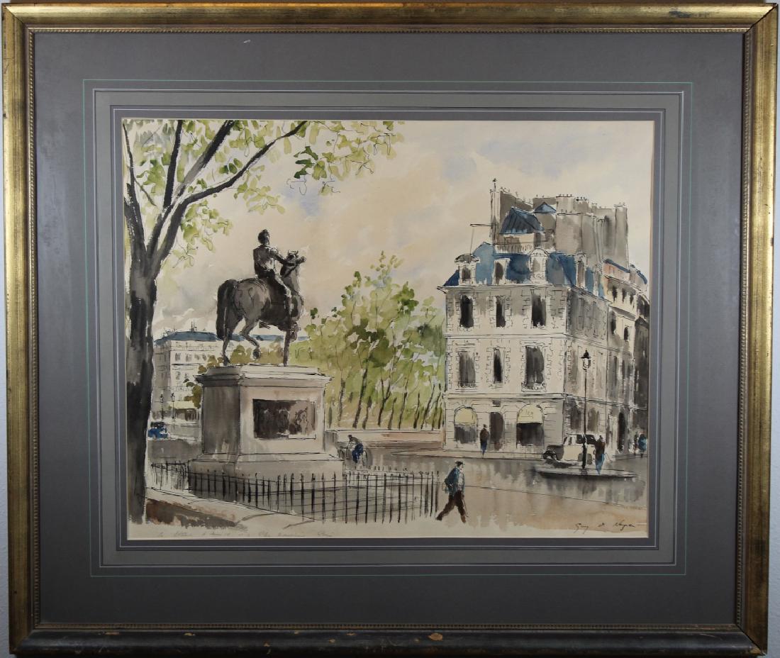 Guy Neyrac (1900 - 1950) Pont Neuf Paris (1 of 4)