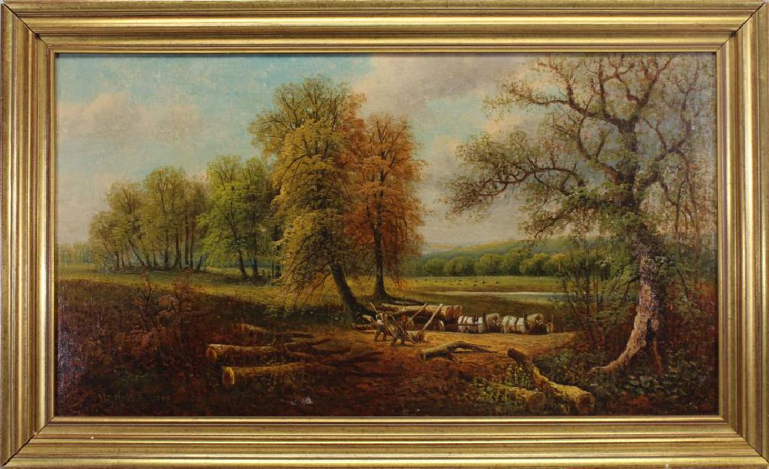 George Harris (1847 - 1915) Bucolic Landscape (1 of 5)