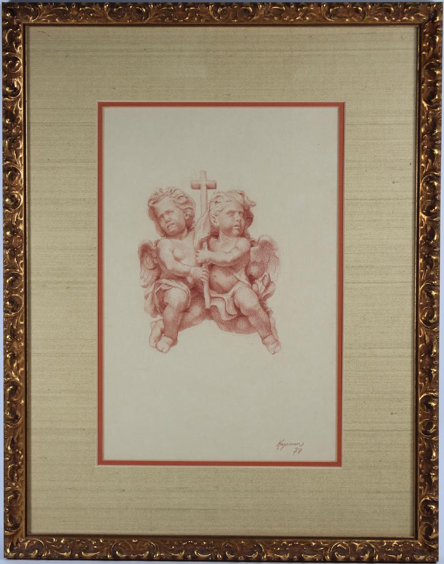 Charles Gilbert Kapsner, Two Cherubic Figures (1 of 3)