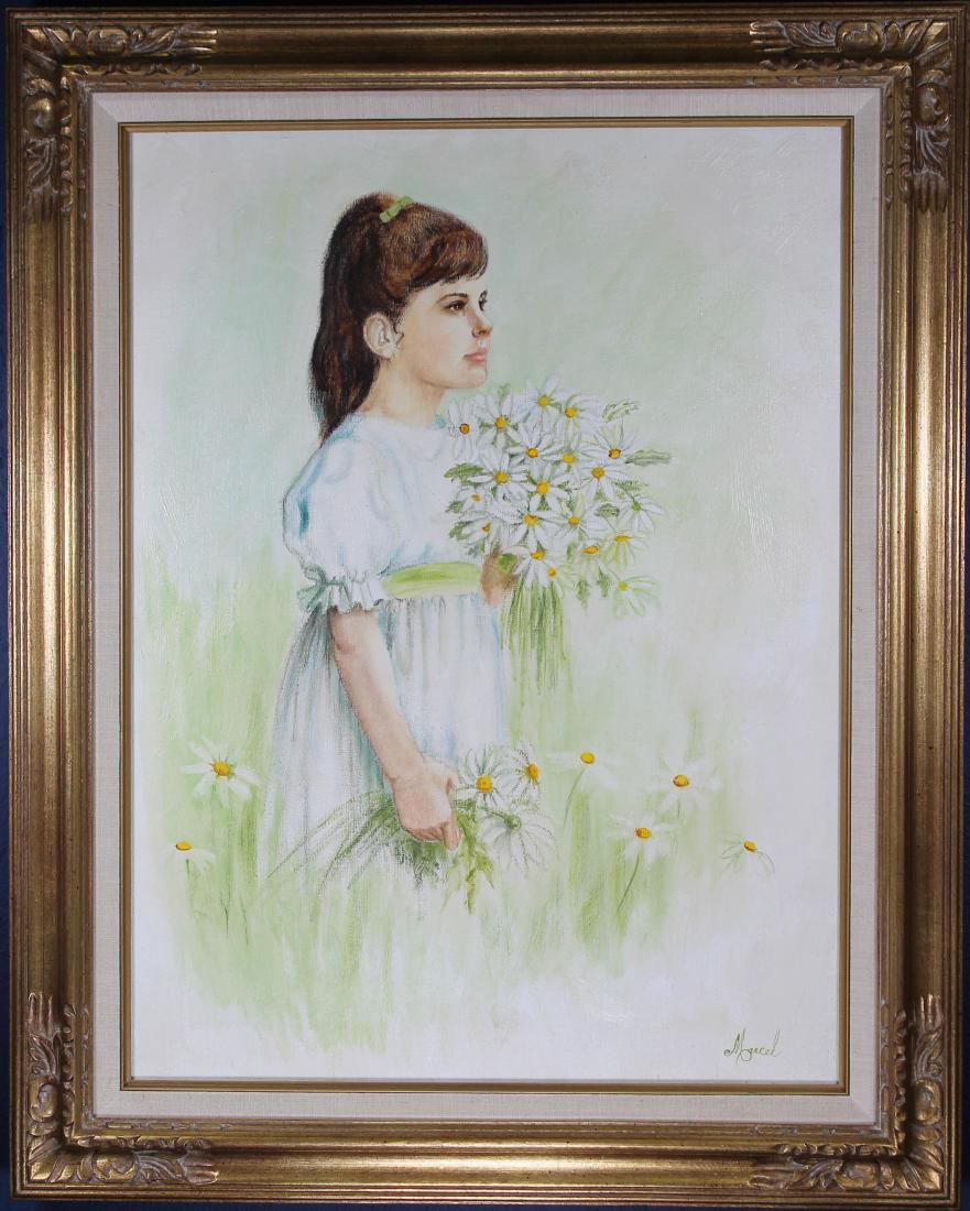 Marcella Nordseth (MN 20th C) Girl Holding Bouquet (1 of 4)