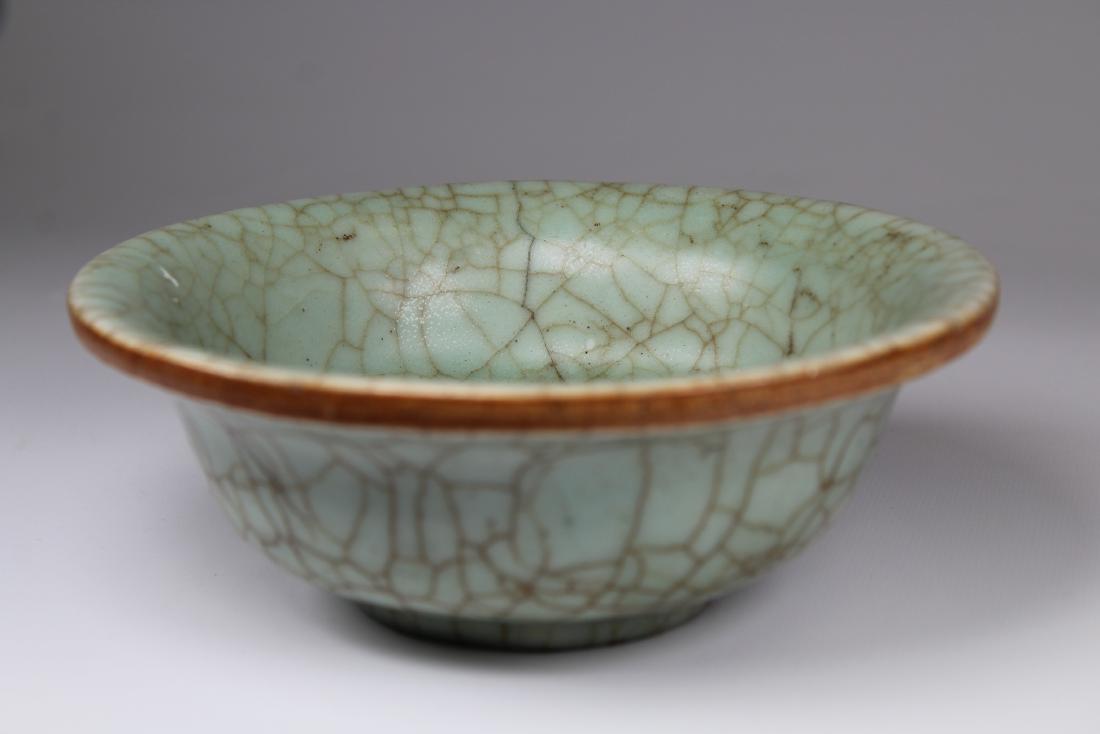 Antique Glazed Chinese Crackleware Bowl (1 of 4)