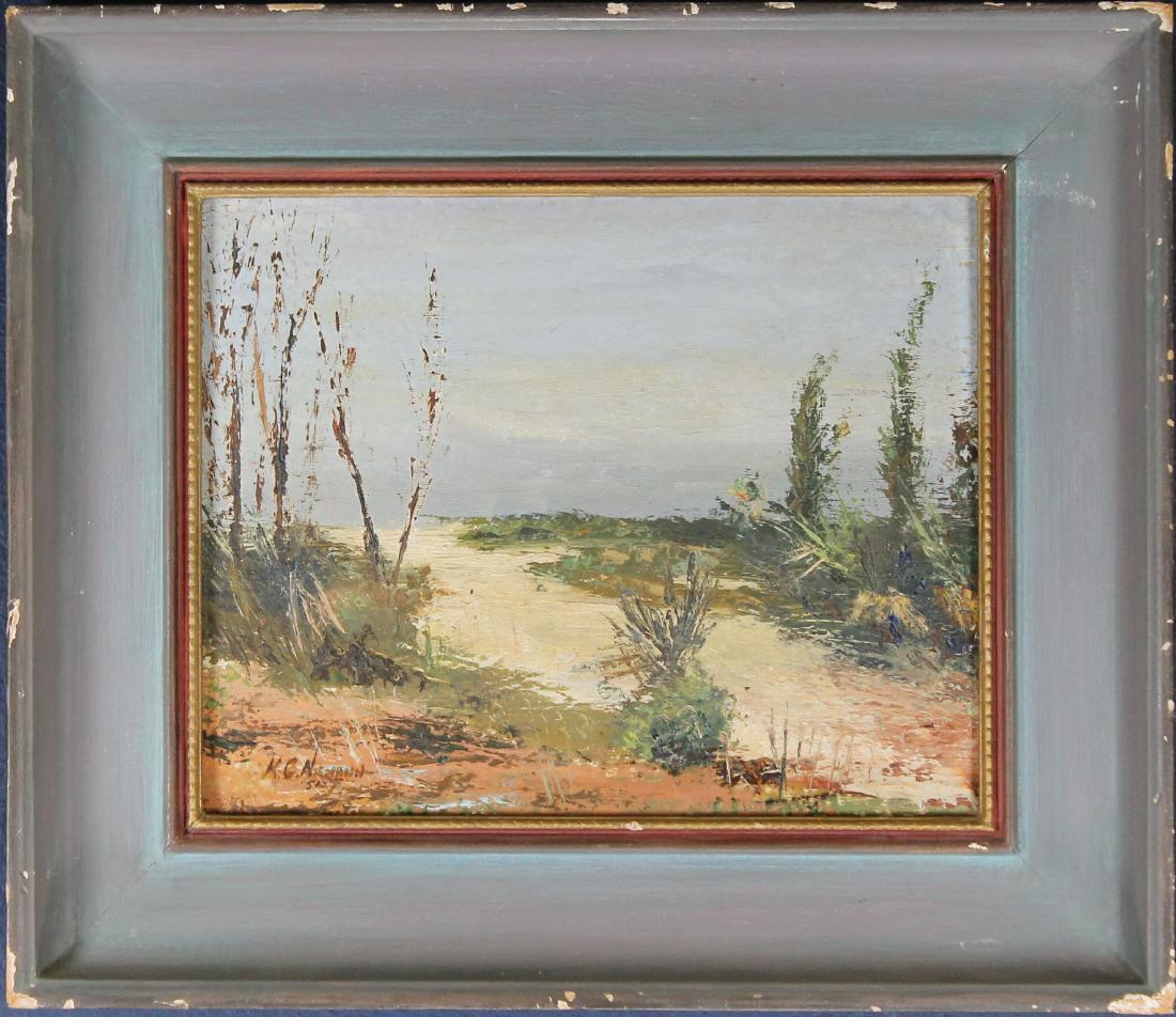 American School, Signed Painting of Coastal Scene (1 of 4)