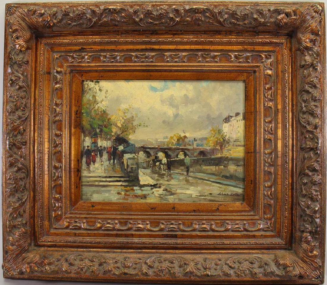 Signed, 20th C. French Street Scene (1 of 4)