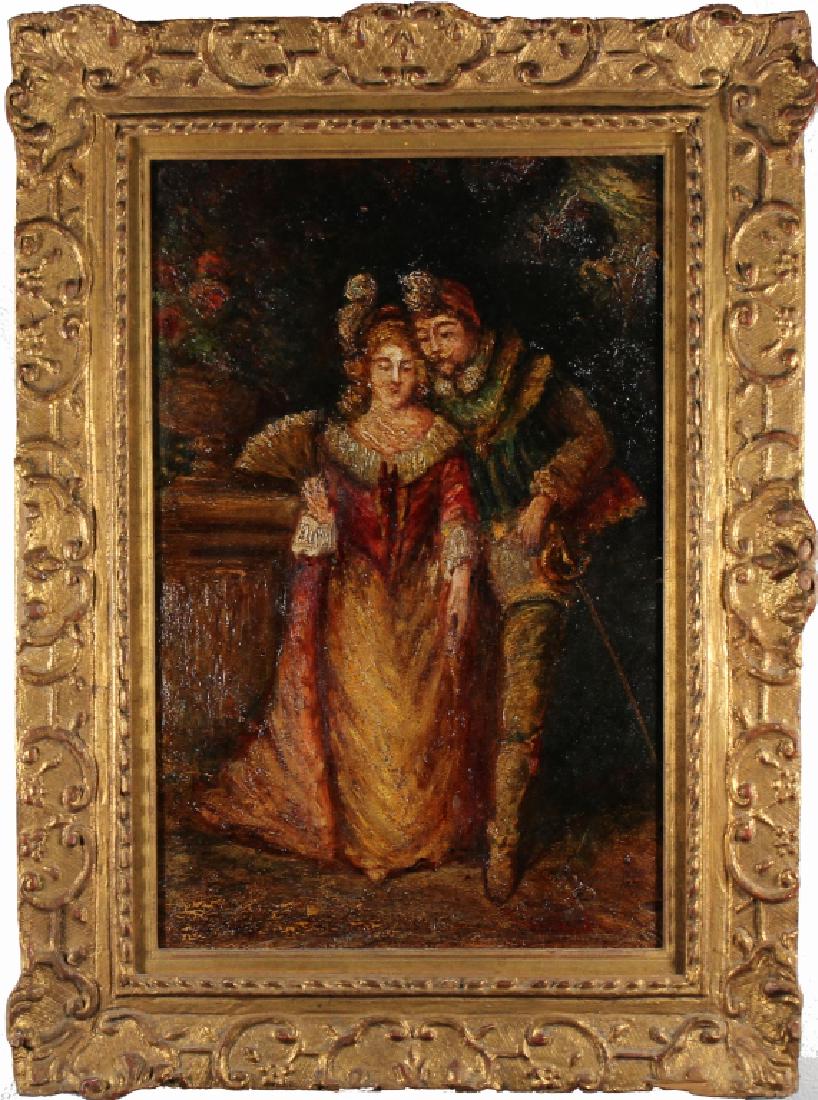 Signed 19th C. European School Interior Scene (1 of 6)