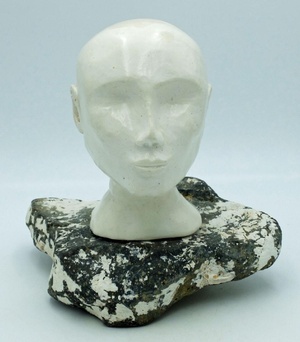 Richard Hager Signed Molded Female Bust (1 of 3)