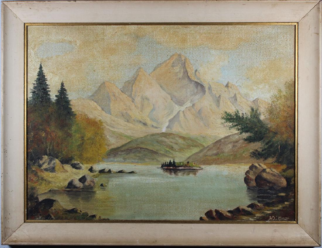 Vintage American School Mountain Landscape (1 of 4)