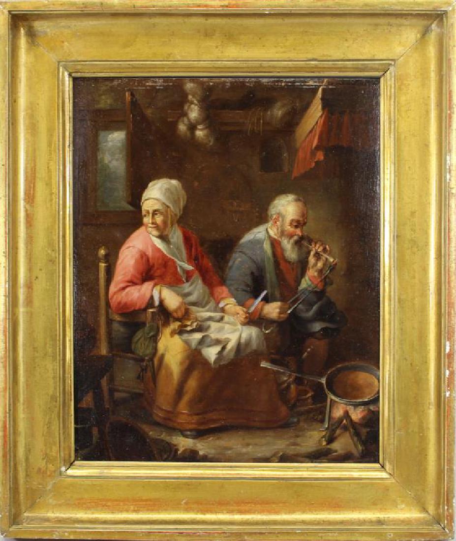 19th C. European Interior Scene, Ex Christie's (1 of 5)