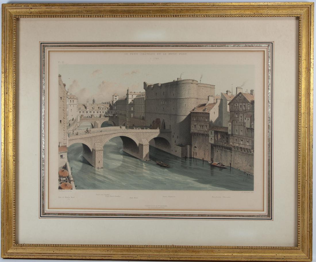 "Le Petit- Chatelet Le Petit Pont" Engraving (1 of 4)