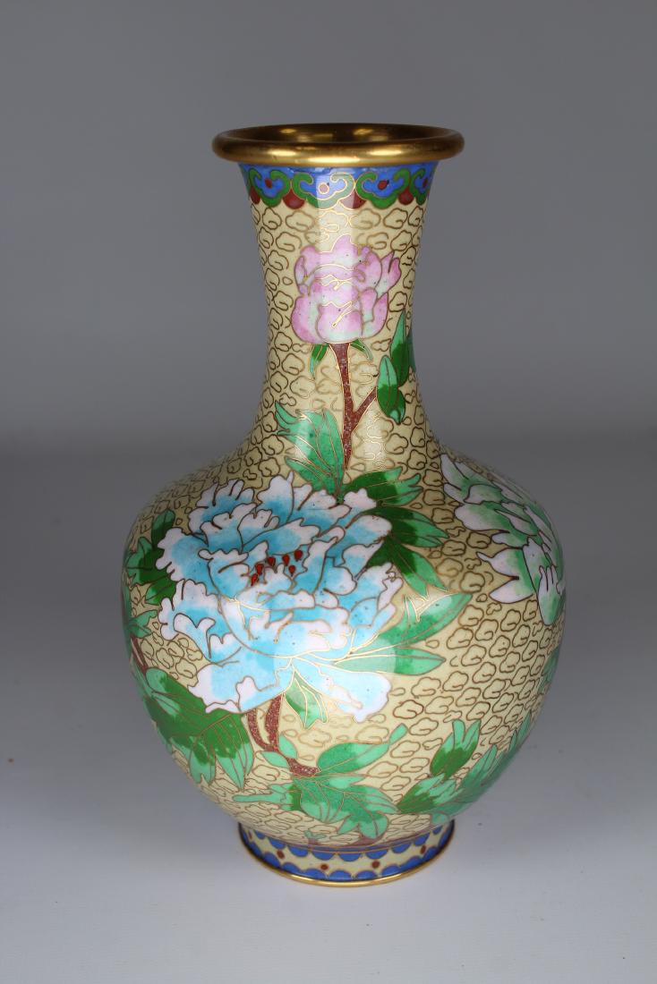 20th C. Chinese Cloisonne Vase (1 of 3)