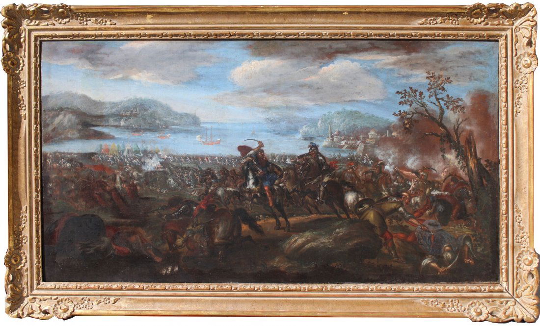 Ilario Spolverini (1657-1734) Large Battle Scene (1 of 8)